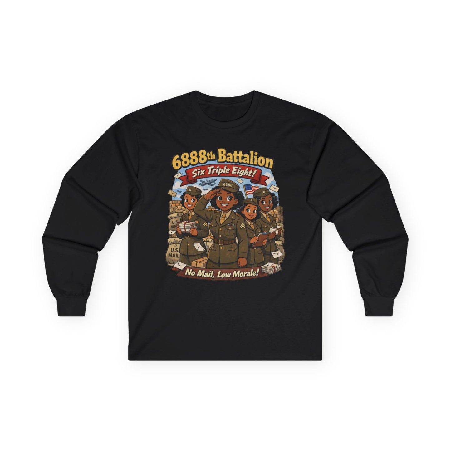 6888th Batallion Unisex Ultra Cotton Long Sleeve Tee