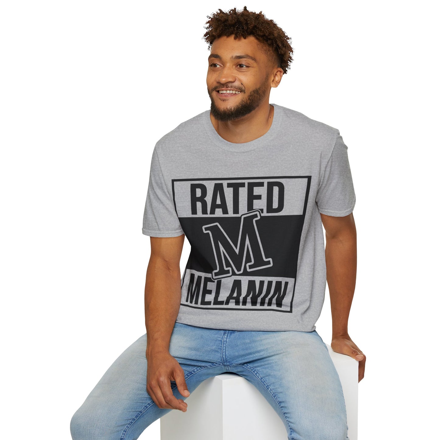 Rated M Melanin Unisex Softstyle T-Shirt