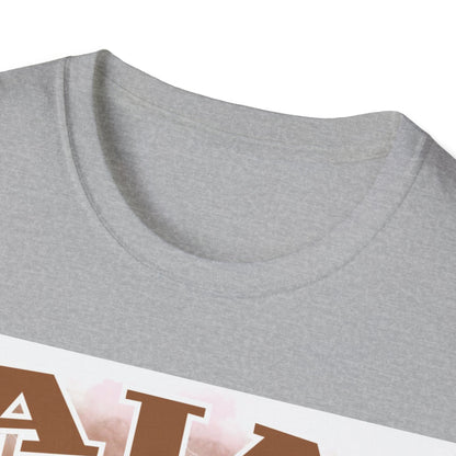A Wilson basketball collage, white Unisex Softstyle T-Shirt