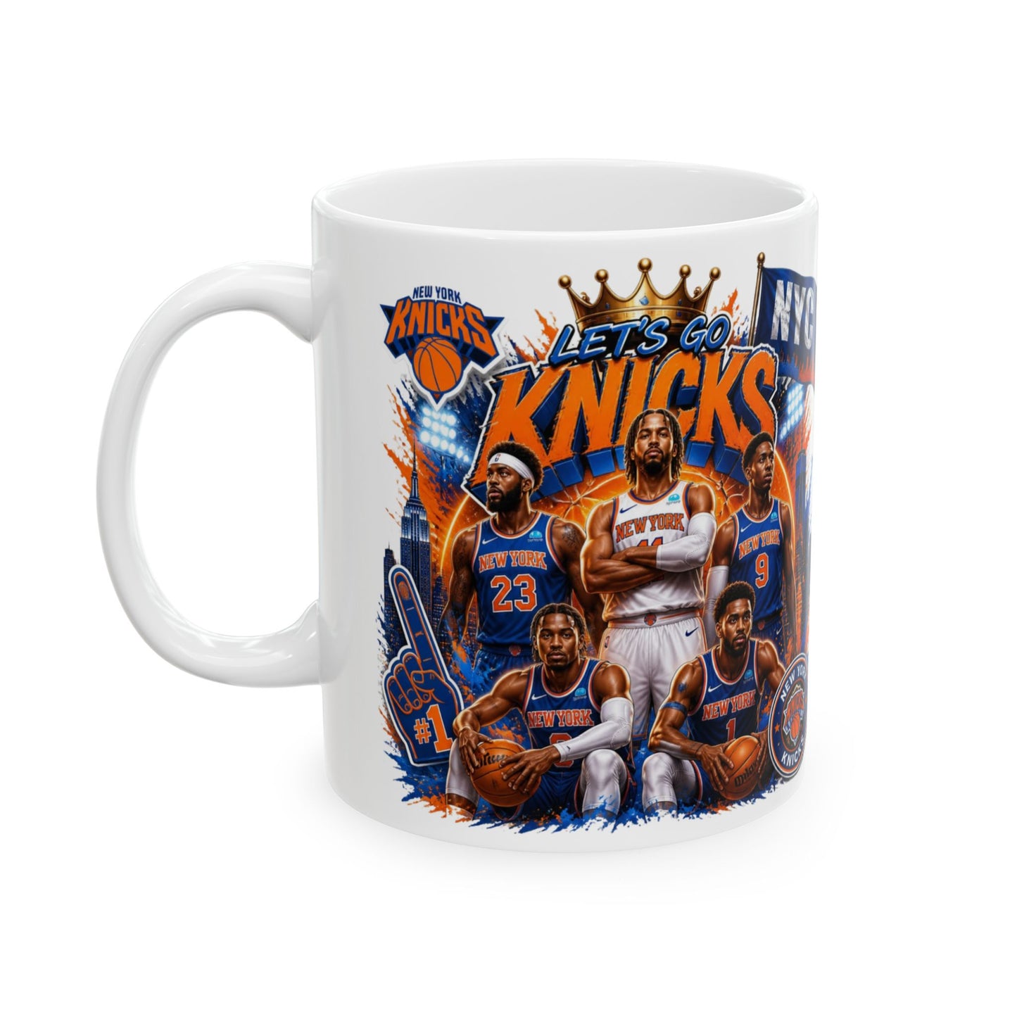 Let's go Knicks Ceramic Mug, (11oz, 15oz)