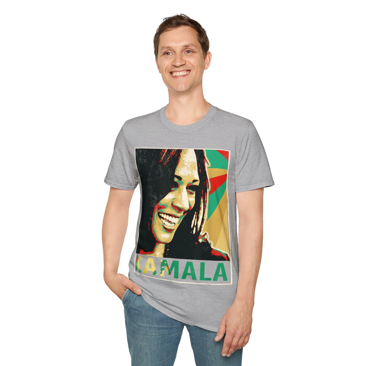 Kamala portrait Unisex Softstyle T-Shirt