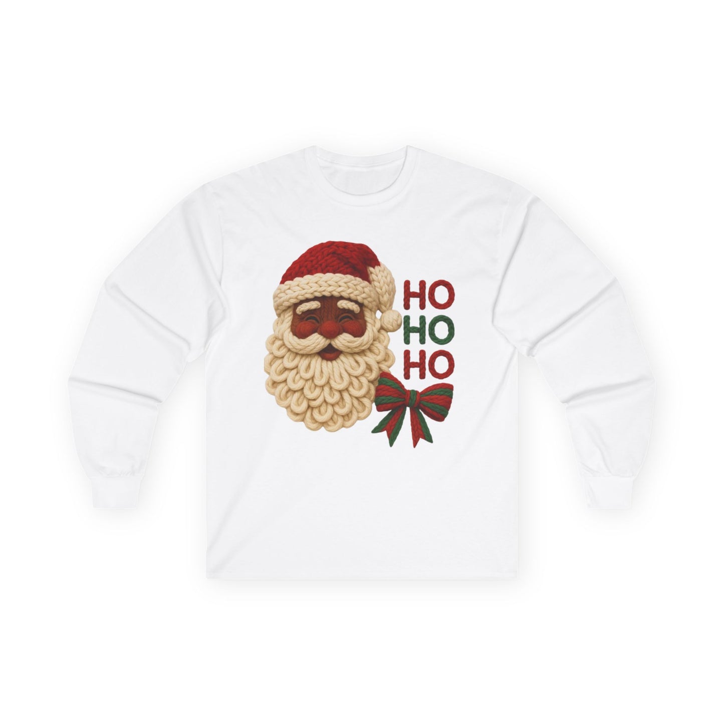 Yarn inspired santa ho ho ho Unisex Ultra Cotton Long Sleeve Tee