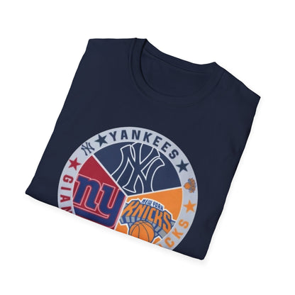 NY sports, nyk nyg nyyUnisex Softstyle T-Shirt