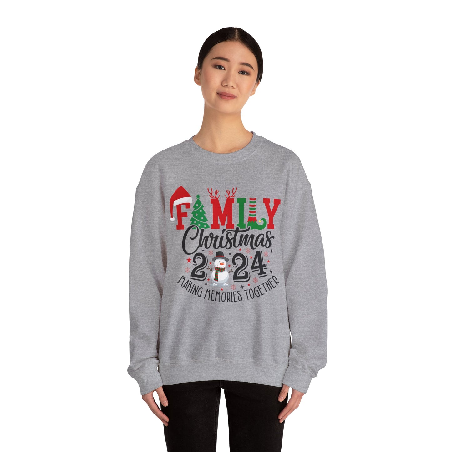 Family Christmas 2024 Unisex Heavy Blend™ Crewneck Sweatshirt