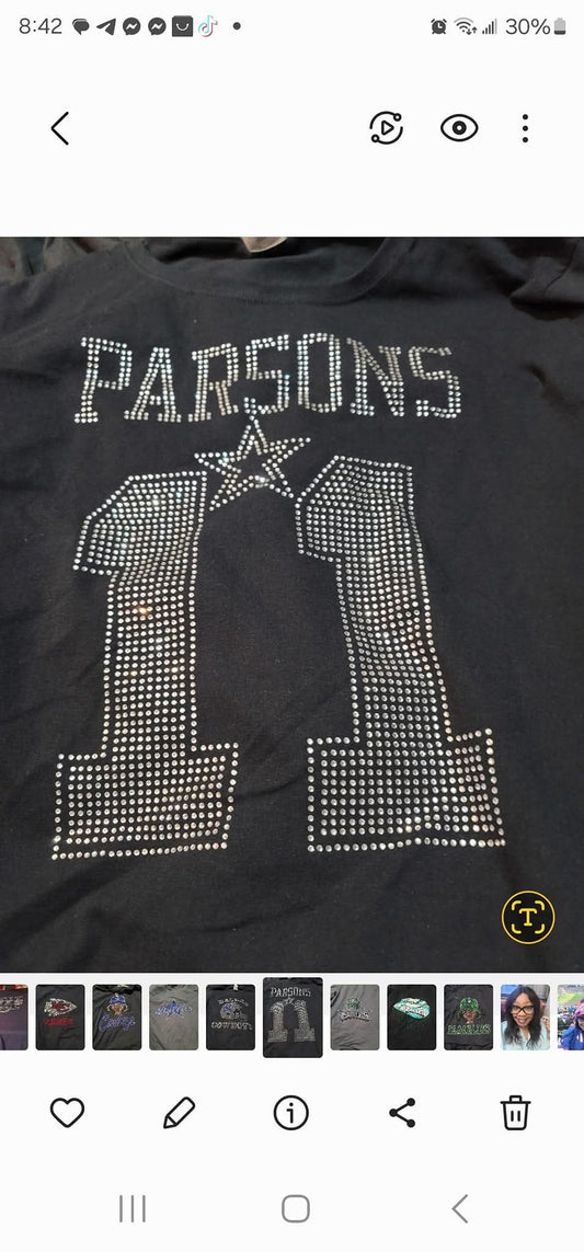 Parsons bling shirt