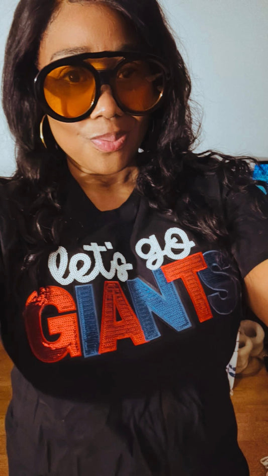 Sequin let's go G shirt